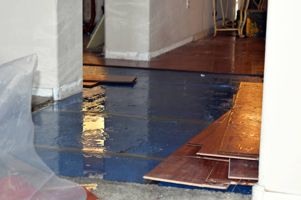 Professional Burst Pipe Cleanup technician working in China Spring, TX